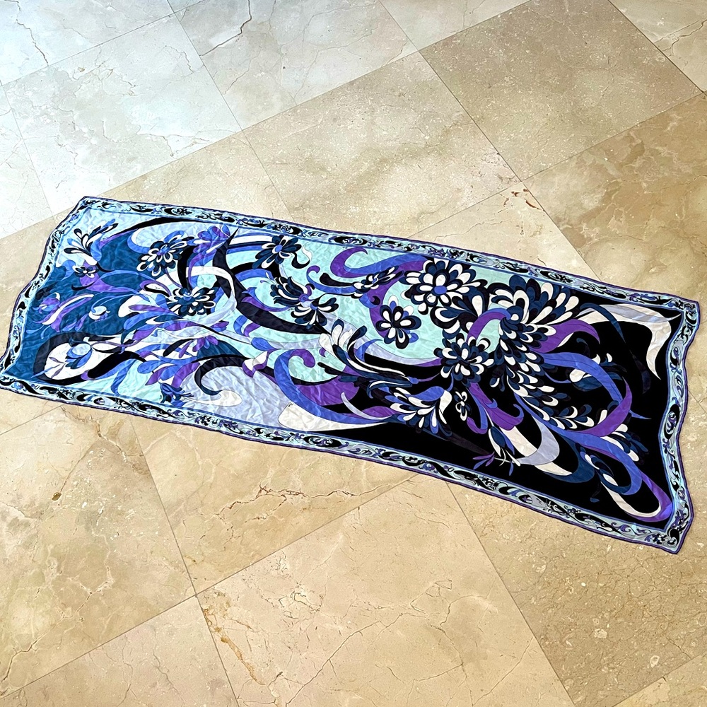 Emilio Pucci Very Large, Long Silk Scarf